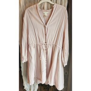 H&M Cream Linen Blend dress (Medium)